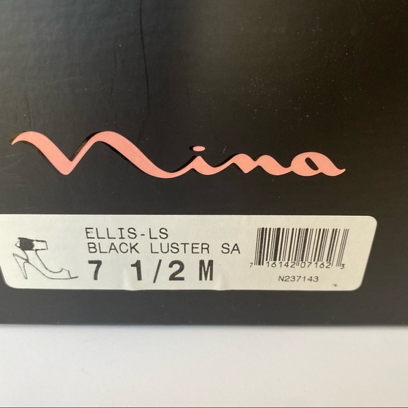 Nina Ricci satin ankle strap Peep toe heels - Picture 13 of 14